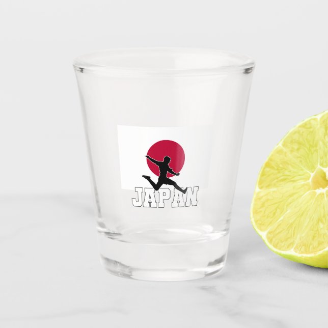 Japan Football Soccer National Team Shot Glass (Front)