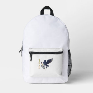 Japan Football World Cup Samurai  日本の武士道 Printed Backpack