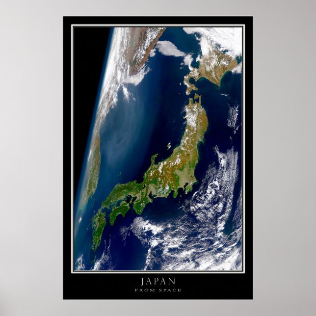 Japan From Space Poster (Front)