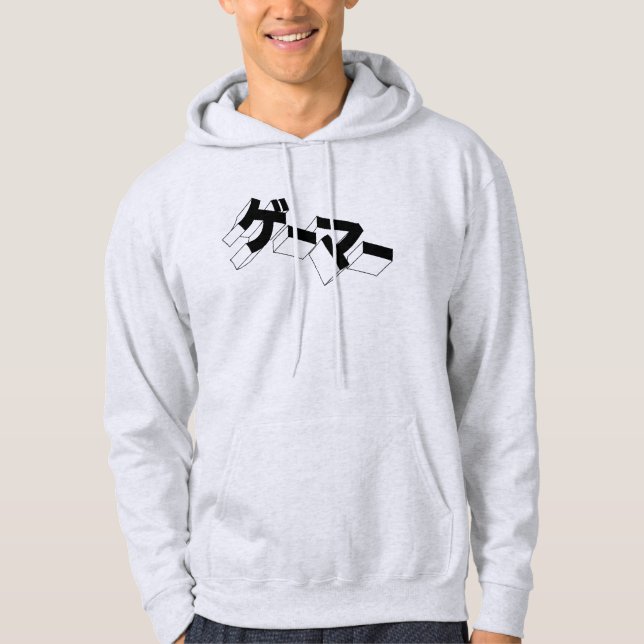 Japan GAMER Hoodie - "GE-MA" Katakana Video Games (Front)