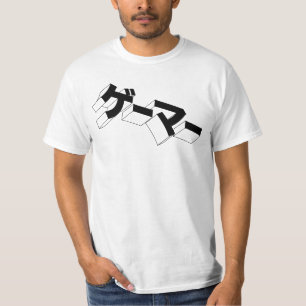Japan GAMER Shirt - "GE-MA" Katakana Video Games