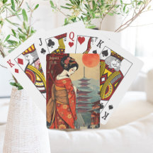 Japan geisha maiko Classic Playing Cards
