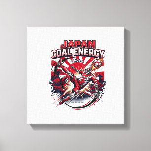 Japan Goal Energy Skeleton Striker Nations Creativ Canvas Print