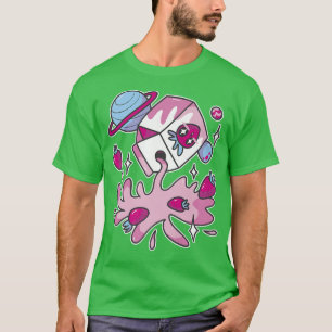 Japan Graphic Milk Shake Carton Space Sweet T-Shirt