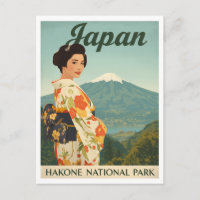 Japan Hakone Fuji Kimono Retro