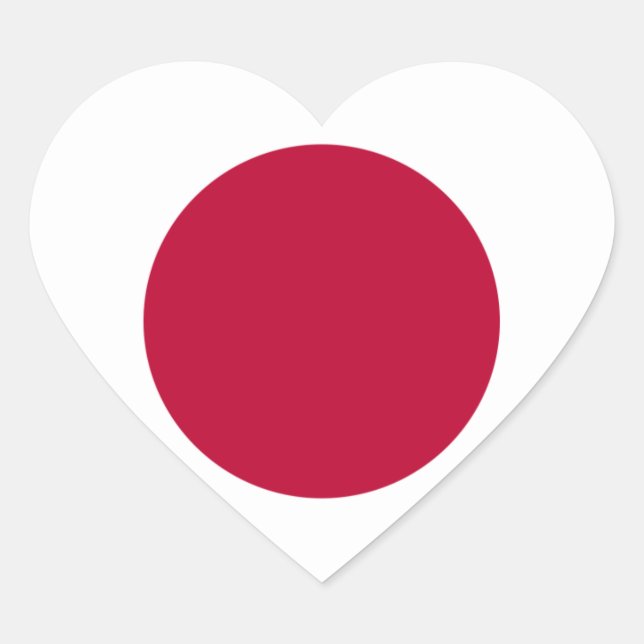 japan heart sticker (Front)