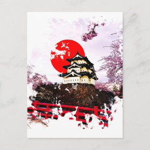 Japan Hirosaki Castle Postcard