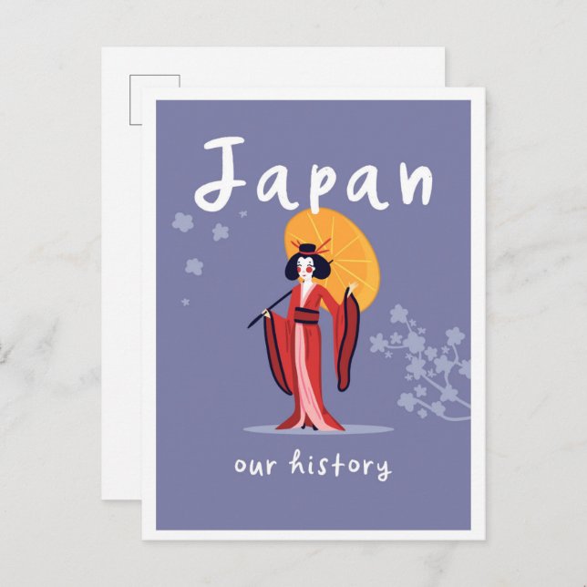 Japan History Vintage Travel Postcard (Front/Back)