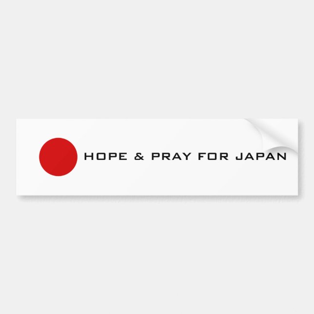Japan - Hope Bumper Sticker (Front)