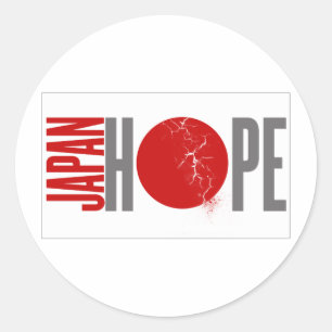 JAPAN HOPE - EARTHQUAKE CLASSIC ROUND STICKER