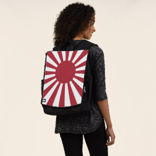 Japan Imperial Rising Sun Flag, Edo to WW2 Backpack