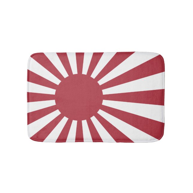 Japan Imperial Rising Sun Flag, Edo to WW2 Bath Mat (Front)