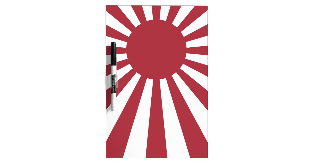 Japan Imperial Rising Sun Flag, Edo to WW2 Dry Erase Board | Zazzle