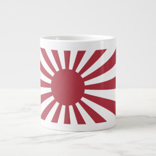 Japan Imperial Rising Sun Flag, Edo to WW2 Large Coffee Mug