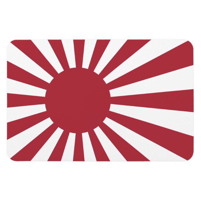 Japan Imperial Rising Sun Flag, Edo to WW2 Magnet (Horizontal)