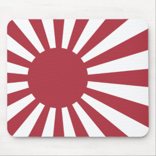 Japan Imperial Rising Sun Flag, Edo to WW2 Mouse Mat