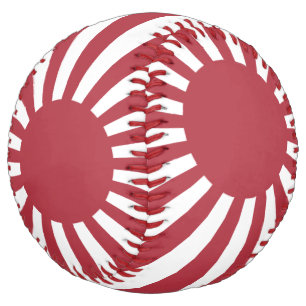 Japan Imperial Rising Sun Flag, Edo to WW2 Softball