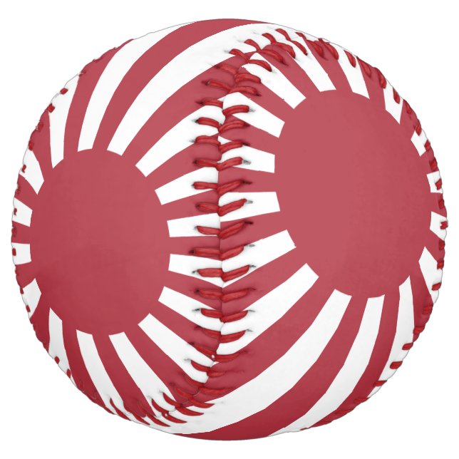 Japan Imperial Rising Sun Flag, Edo to WW2 Softball (Angled)