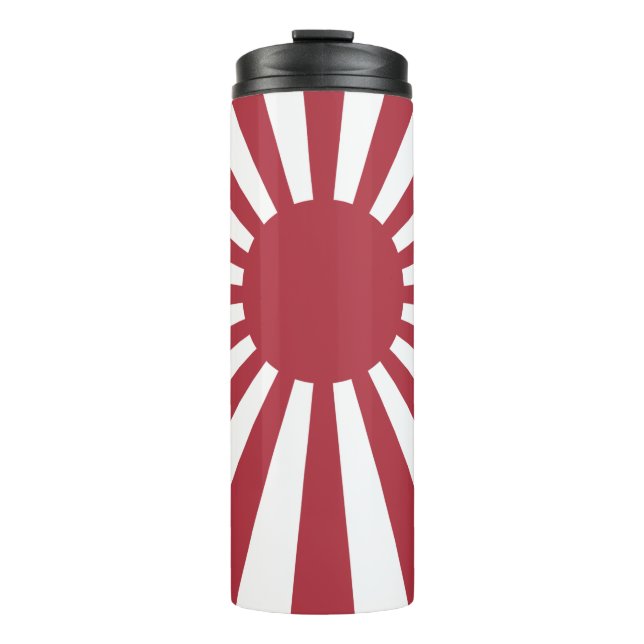 Japan Imperial Rising Sun Flag, Edo to WW2 Thermal Tumbler (Front)