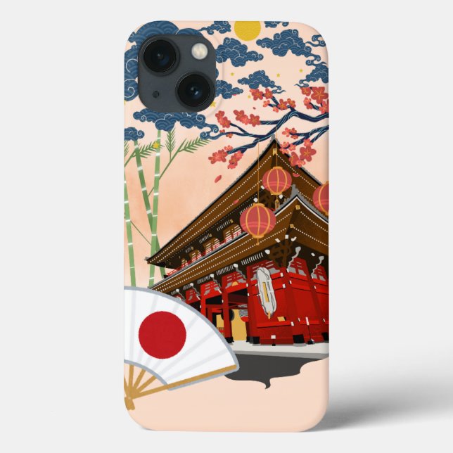 Japan iPhone 13 Case – Traditional Japanese Art (Back)