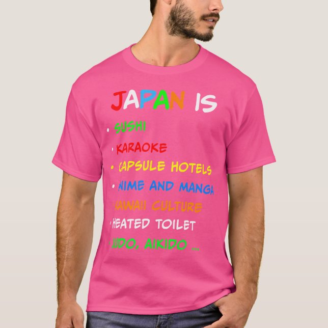 Japan Is Sushi Karaoke Anime Kawaii Culture Judo T-Shirt (Front)