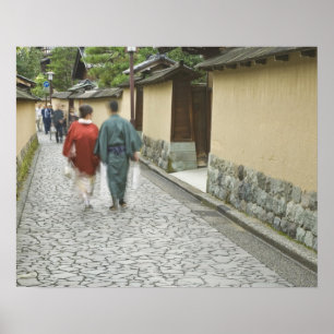 Japan, Ishikawa, Kanazawa, Buke Yashiki District Poster