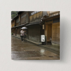 Japan, Ishikawa, Kanazawa, Higashi Chaya 15 Cm Square Badge