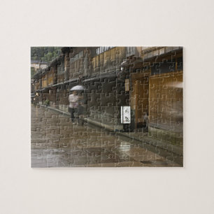 Japan, Ishikawa, Kanazawa, Higashi Chaya Jigsaw Puzzle