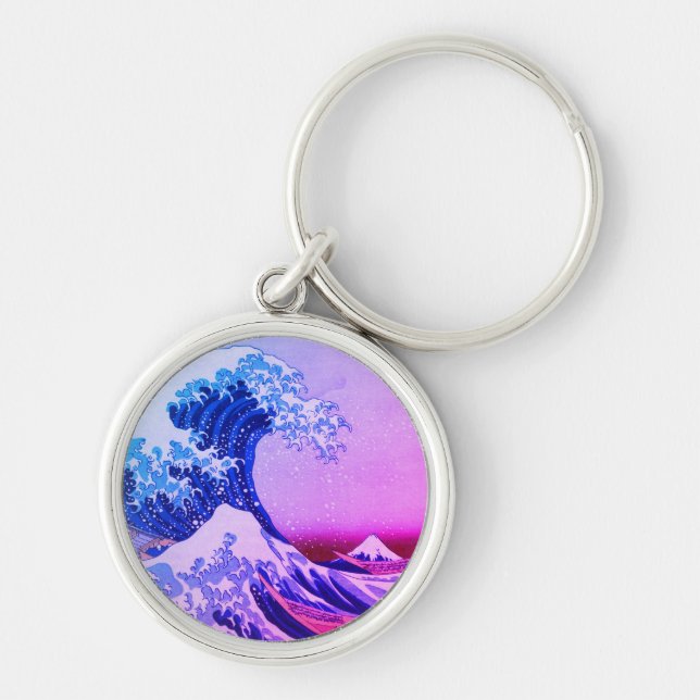 Japan - Japanese Art (Great Wave off Kanagawa) Key Ring (Front)