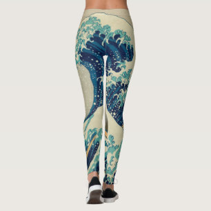 Japan - Japanese Art (Great Wave off Kanagawa) Leggings