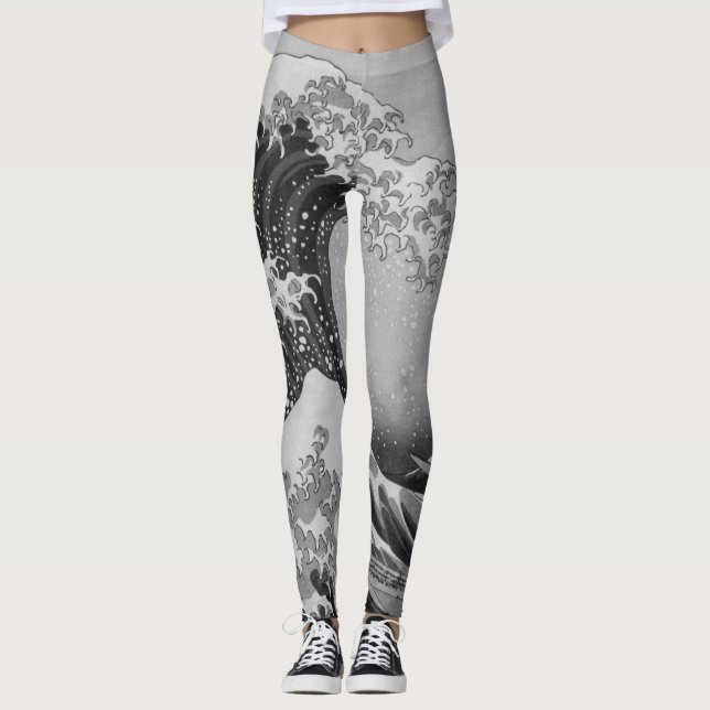 Japan - Japanese Art (Great Wave off Kanagawa) Leggings (Front)