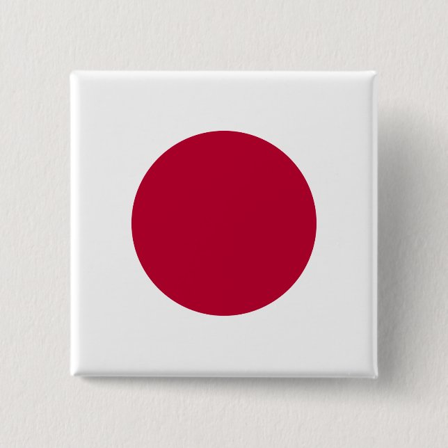Japan (Japanese) Flag 15 Cm Square Badge (Front)
