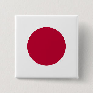 Japan (Japanese) Flag 15 Cm Square Badge