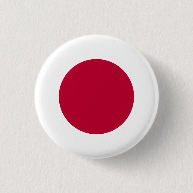 Japan (Japanese) Flag 3 Cm Round Badge (Front)