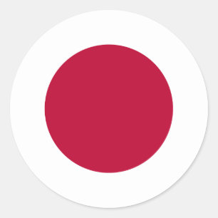 Japan (Japanese) Flag Classic Round Sticker