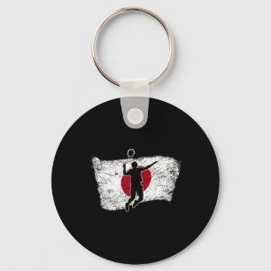 Japan Japanese Flag Dminton Key Ring