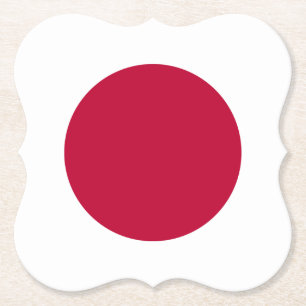 Japan (Japanese) Flag Paper Coaster