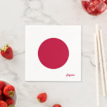Japan & Japanese Flag party fashion /sports fans Napkin<br><div class="desc">Paper Napkins: Japan & Japanese Flag - love my country,  travel,  holiday,  national patriots / sports fans</div>