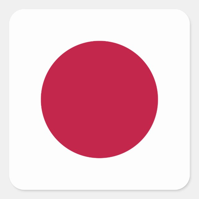 Japan (Japanese) Flag Square Sticker (Front)