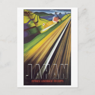 Japan, Japanese Govt Railway Poster 2 Postcard
