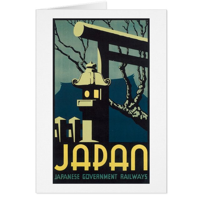 Japan, Japanese Govt Railways Travel Poster (Front)