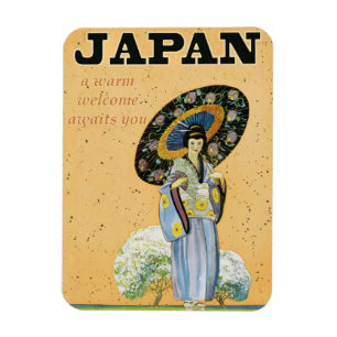 Japan Japanese Vintage Travel Poster Magnet