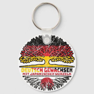 Japan Japanisch Deutschland Deutschland Baum Wurze Key Ring