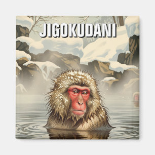 Japan Jigokudani Monkey Park Snow Monkey Magnet