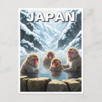Japan Jigokudani Monkey Park Snow Monkeys