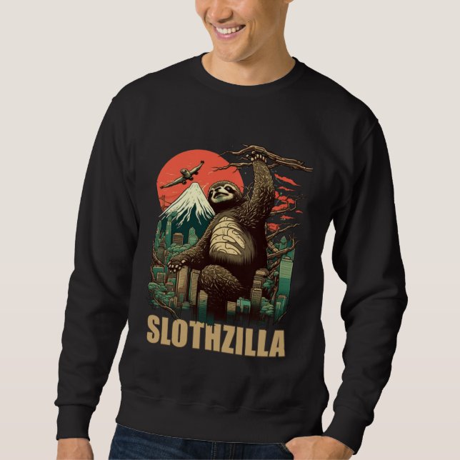 Japan Kaiju Sloth Slothzilla Sweatshirt (Front)