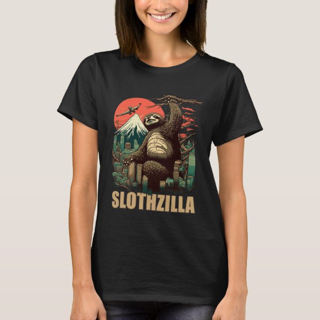 Japan Kaiju Sloth Slothzilla T-Shirt (Front)