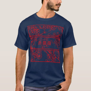 Japan Kanji Gothic Retro Grunge Blossoms T-Shirt