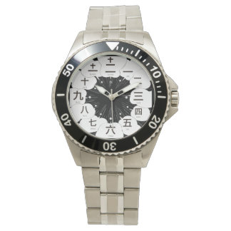 Japan kanji MANGA style [black face] Watch