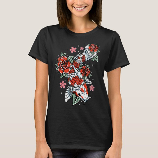 Japan Koi Carp Fish Funny Japanese Fishing Lover G T-Shirt (Front)